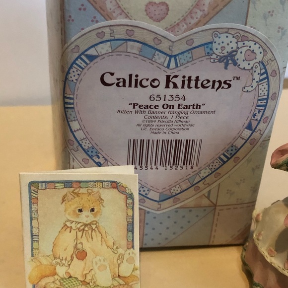 Rare vintage calico kittens Christmas ornament - Picture 6 of 13
